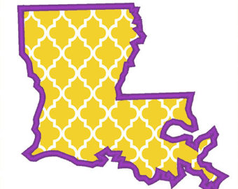 340x270 Louisiana Outline Etsy