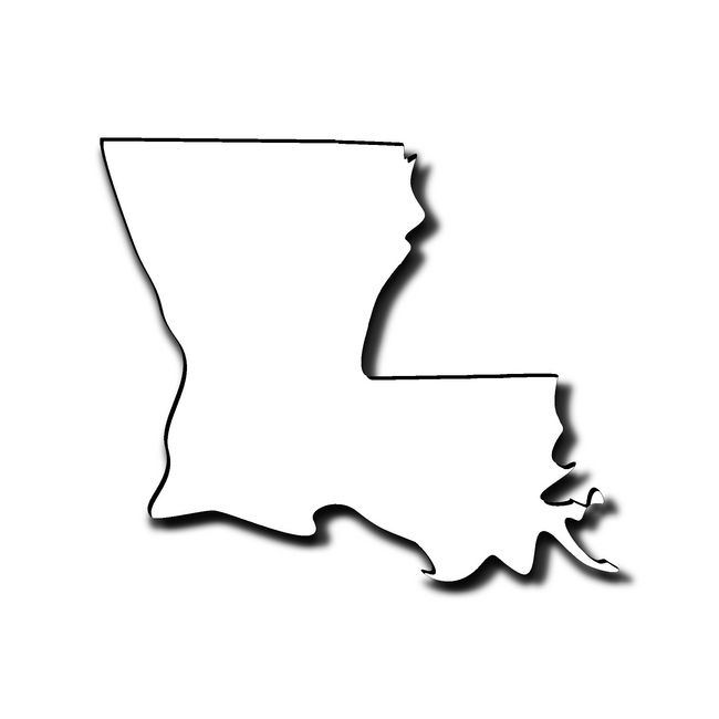 650x650 Outline Louisiana Clipart