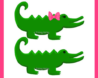 340x270 Louisiana Alligator Clipart