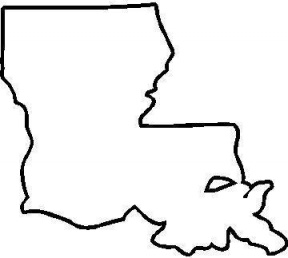 288x258 Louisiana Outline Clipart