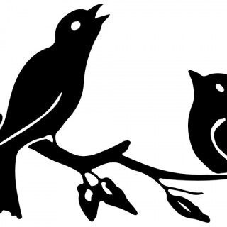 320x320 Tag For Love Bird Silhouette Two Love Birds Silhouette Clip Art