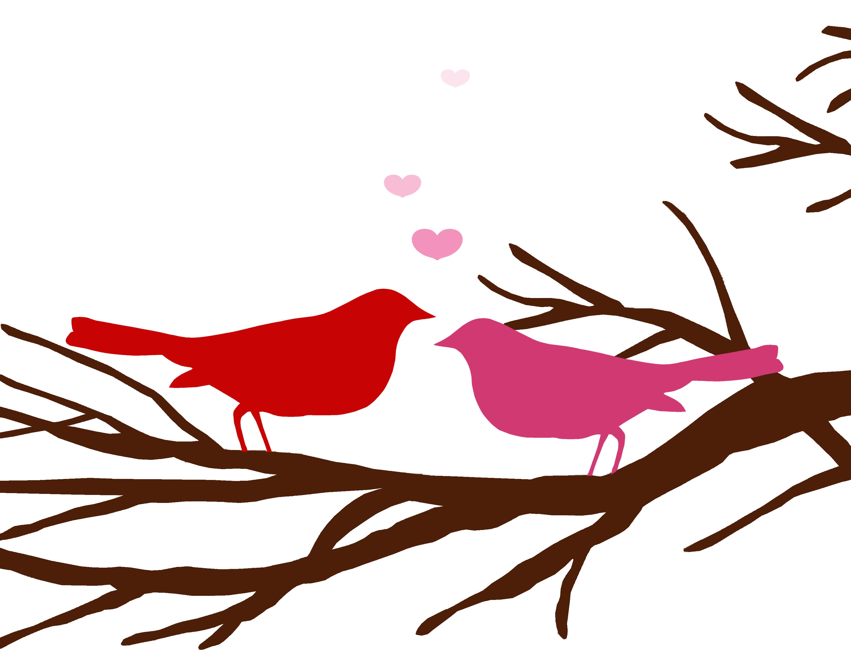 3300x2550 Valentine Bird Clip Art