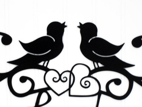500x378 Love Birds Silhouette Clip Art Clipart