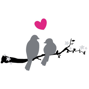 Love Bird Silhouette | Free download on ClipArtMag