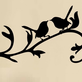 320x320 Tag For Love Bird Silhouette Love Birds On A Branch Silhouette