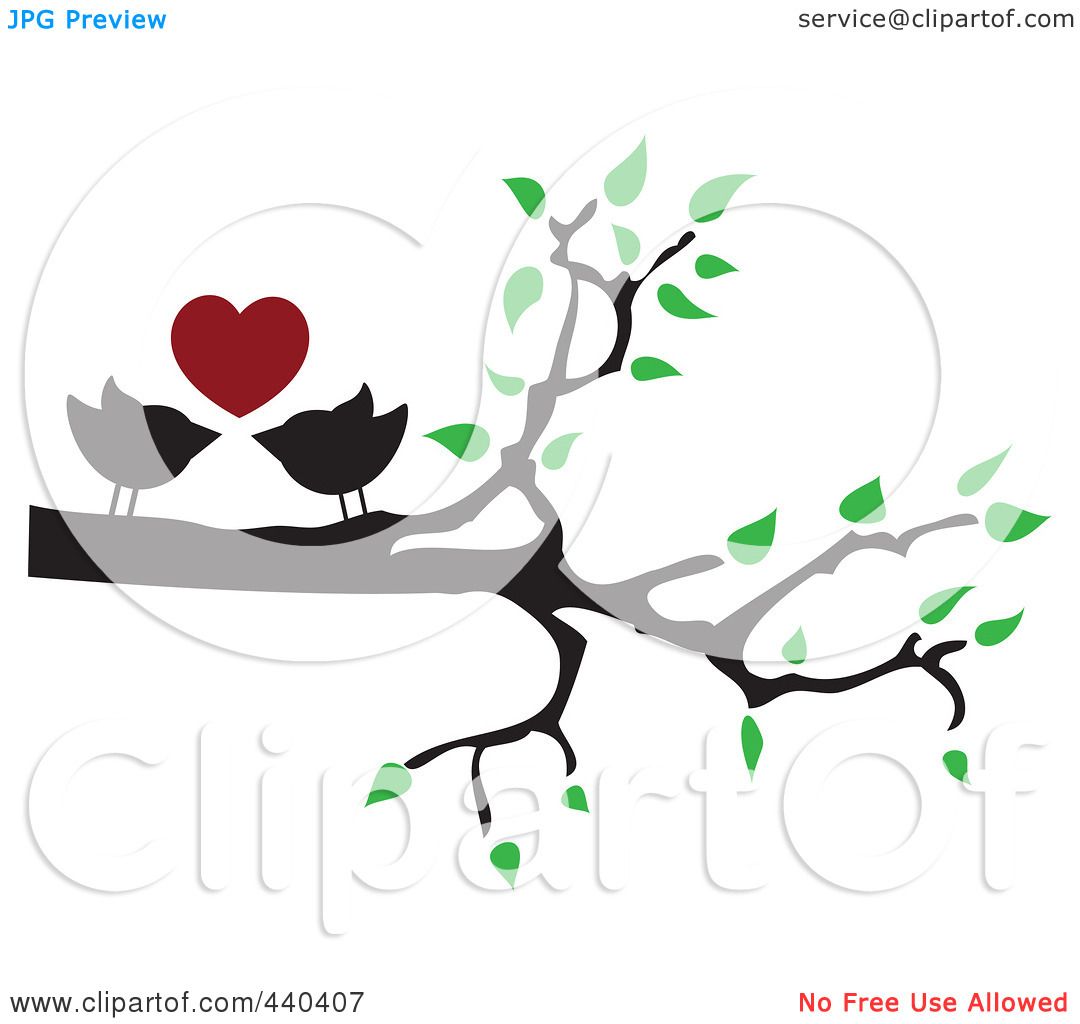 1080x1024 Royalty Free (Rf) Clip Art Illustration Of A Pair Of Love Birds