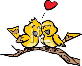 350x284 Two Love Birds