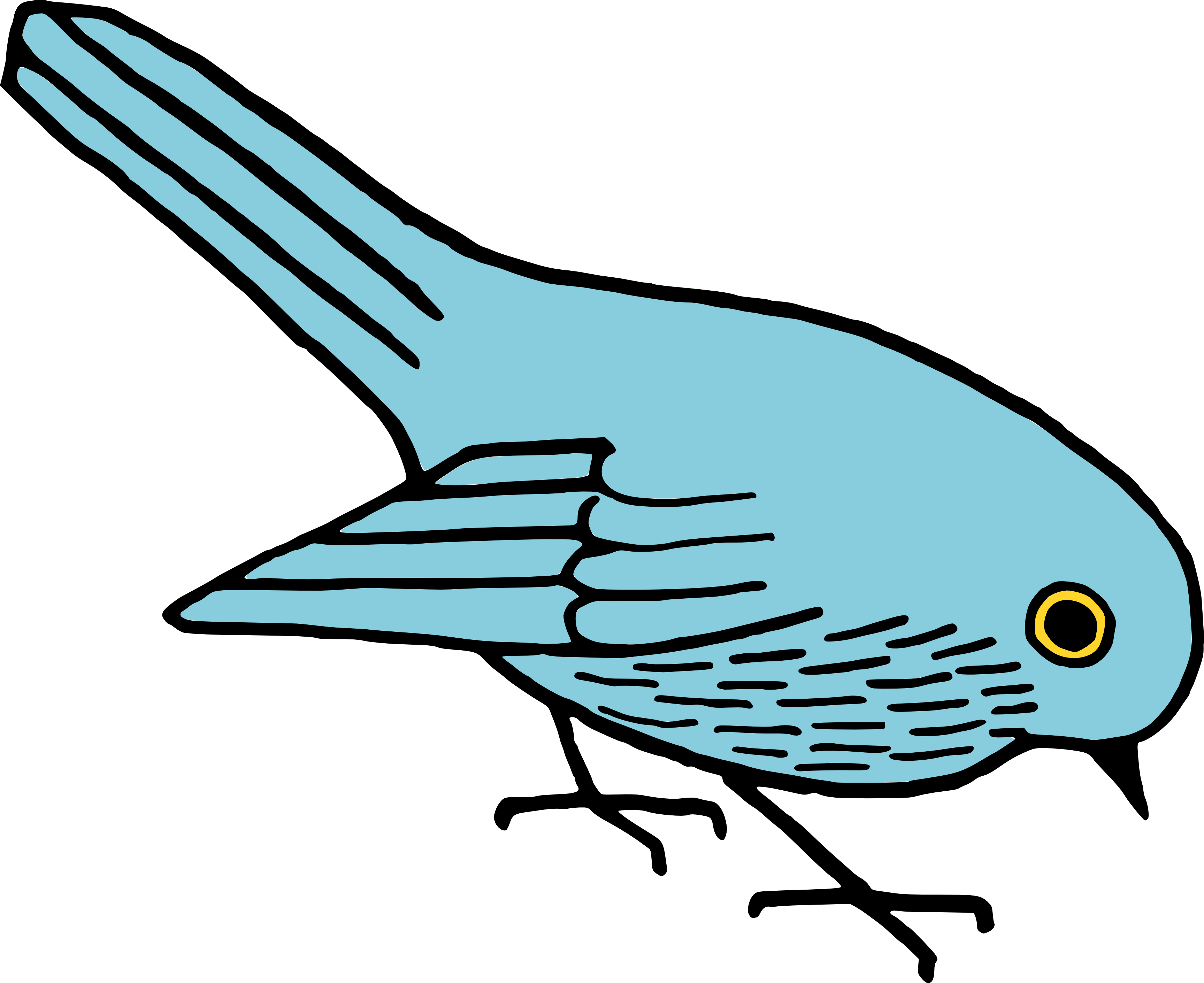 3455x2821 Free Blue Bird Clipart
