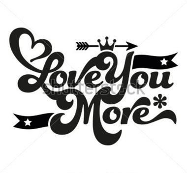 380x352 I Love You More Clip Art