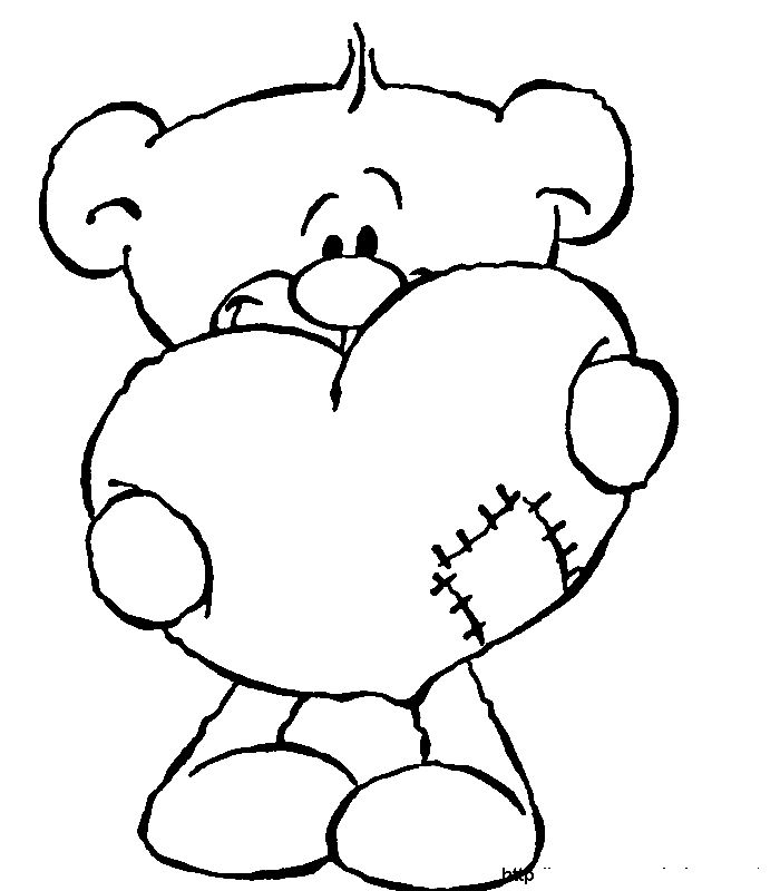 700x800 Love Coloring Pages Teddy Bear