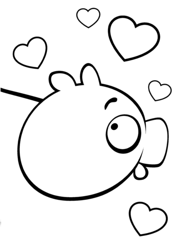 356x480 Minion Pig In Love Coloring Page Free Printable Coloring Pages