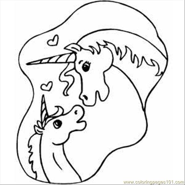 650x650 Unicorns In Love Coloring Page