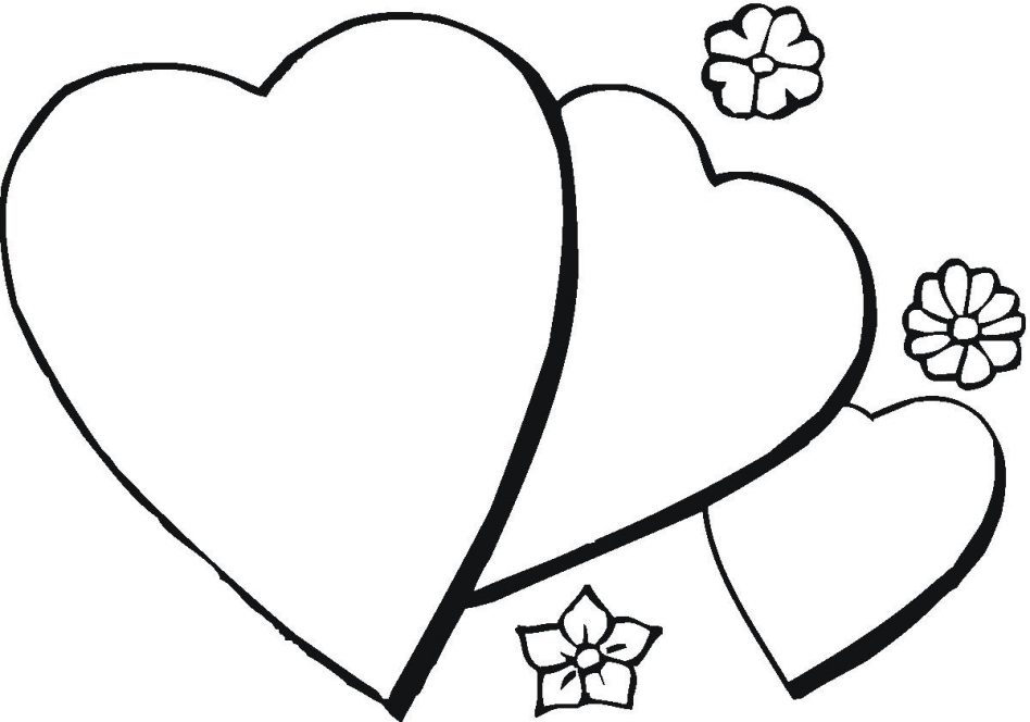 948x664 Coloring Pages Hearts Love. Heart Love Valentin Day Coloring Pages