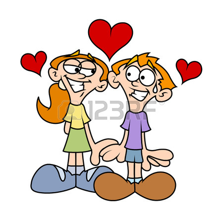 450x444 Couple Falling In Love Royalty Free Cliparts, Vectors, And Stock