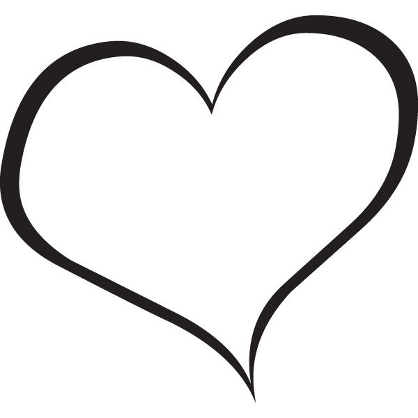 600x600 Heart Black And White Heart Clipart Black And White