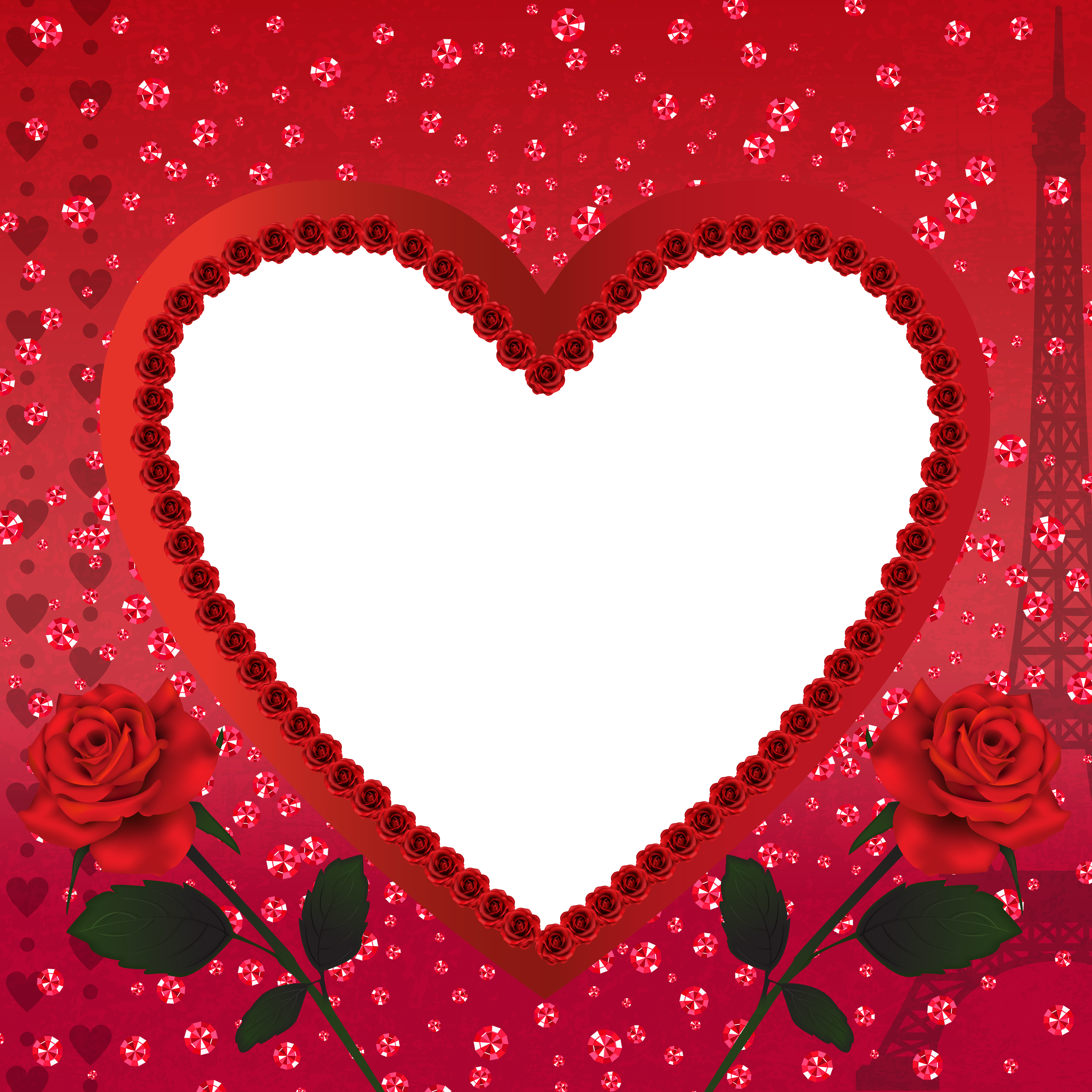 6000x6000 Heart Romantic Love In Paris Png Transparent Frameu200b Gallery