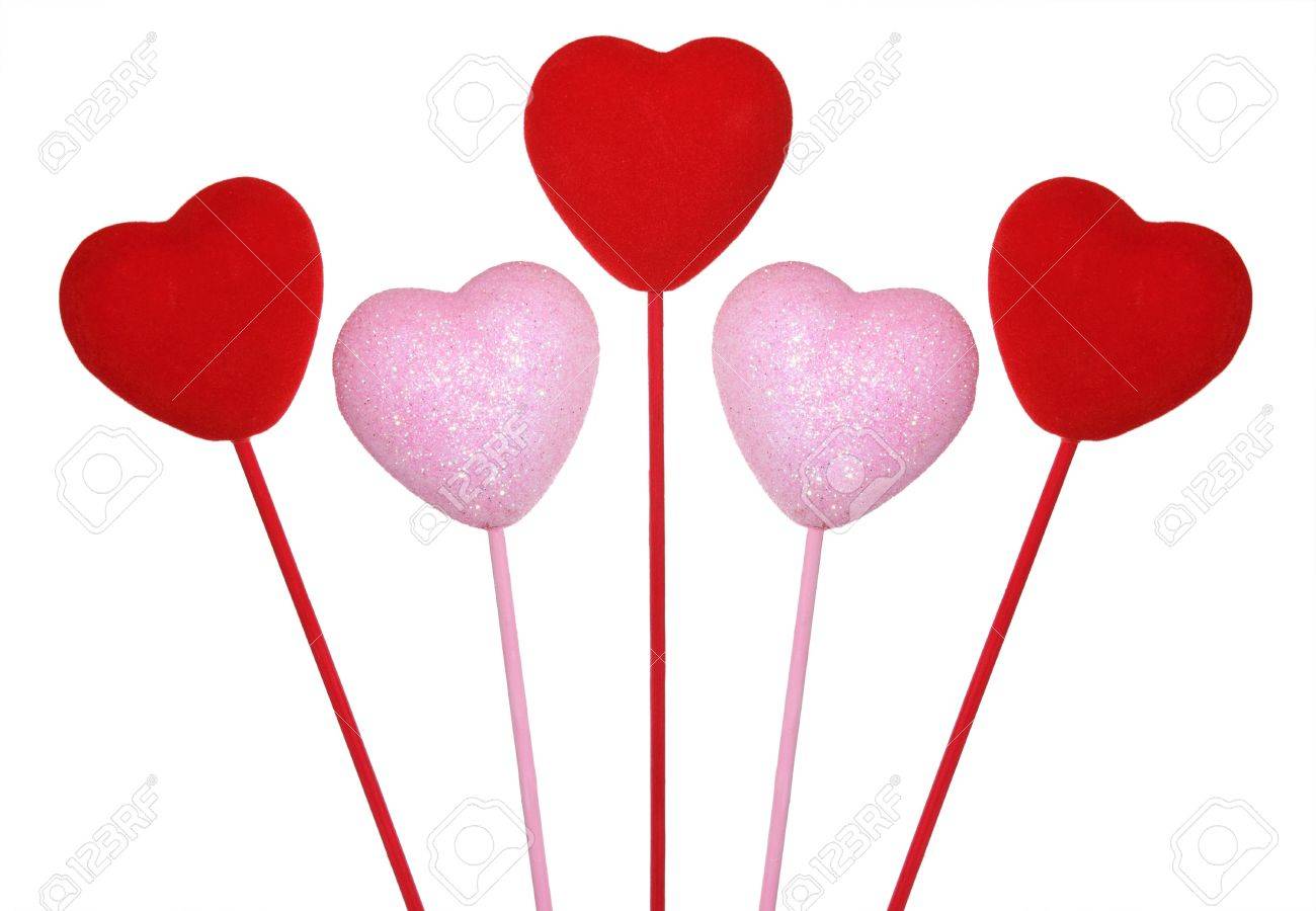 1300x900 Five Love Hearts Stock Photo, Picture And Royalty Free Image