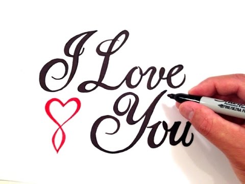 480x360 How To Write I Love You In Fancy Cursive With A Cursive Heart
