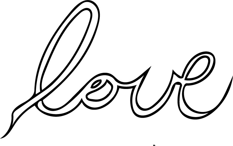 Love In Cursive | Free download on ClipArtMag