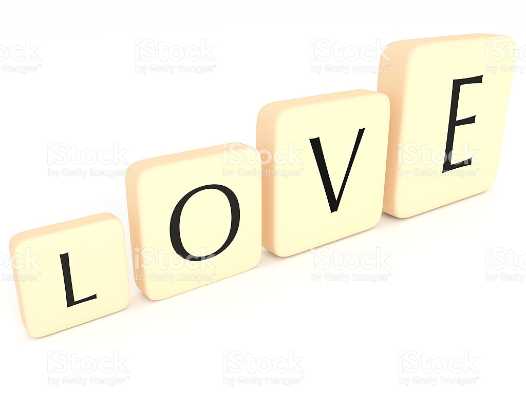 1024x768 Love Block Word Clipart