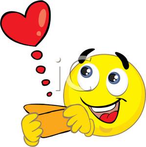 299x300 Picture A Smiley Face Opening A Love Letter