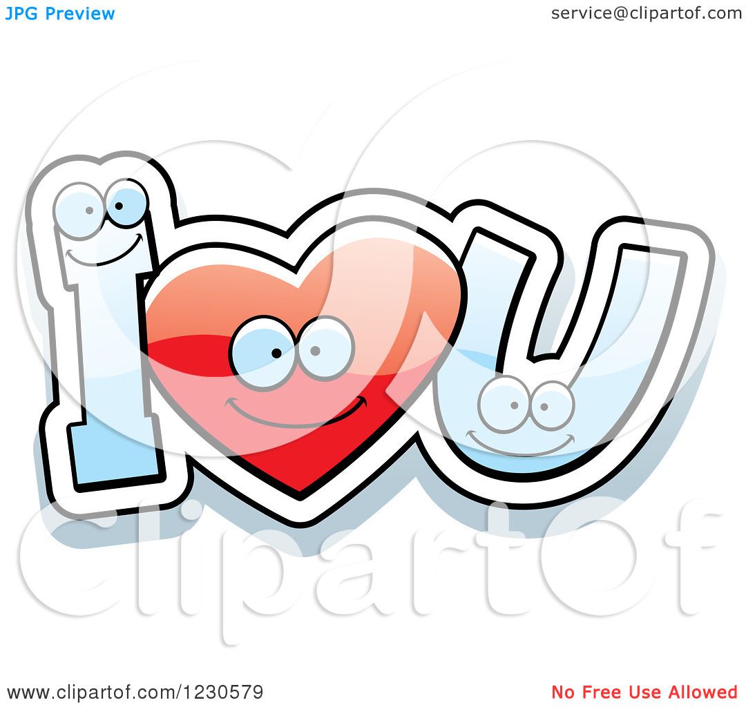 1080x1024 Clipart Of A Happy Red Heart And Letters Forming I Love You