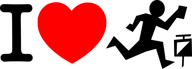 800x288 I Love Orienteering Free Vector 4vector