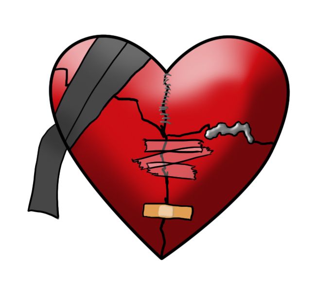 650x600 Broken Heart Clipart I Love You Heart