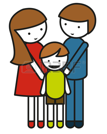 361x450 Family With Parents And Children Illustration Royalty Free