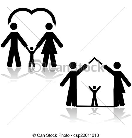 450x470 Family Love Clipart Black And White Collection