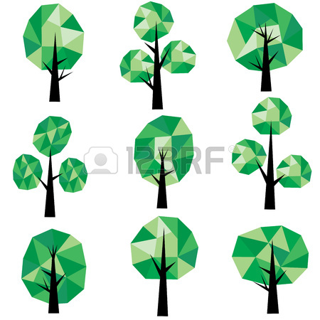450x450 Low Poly Tree Clip Art Royalty Free Cliparts, Vectors, And Stock