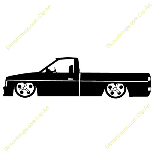 500x500 Truck Clipart Low Rider