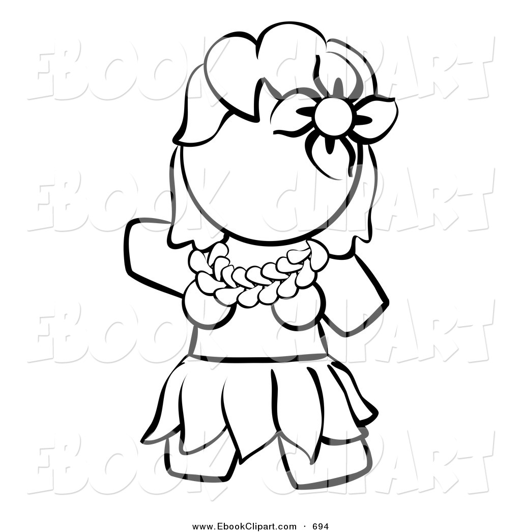 1024x1044 Hawaiian Clipart Black And White Clipart Panda