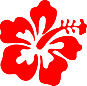 300x297 Red Flower Clipart Word Art