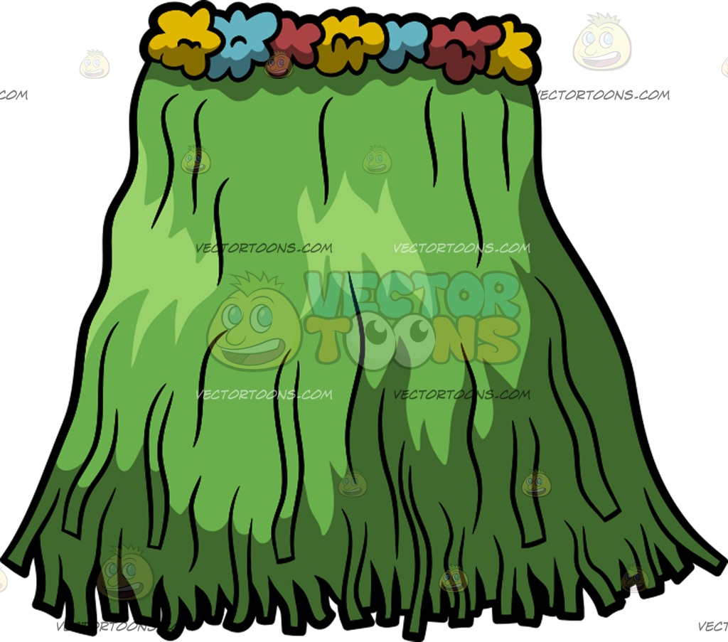 1024x903 A Luau Grass Skirt Cartoon Clipart