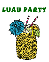 167x211 Printable Luau Invitation Clipart