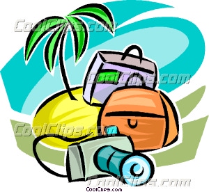 300x276 Island, Camera And Luggage Clip Art