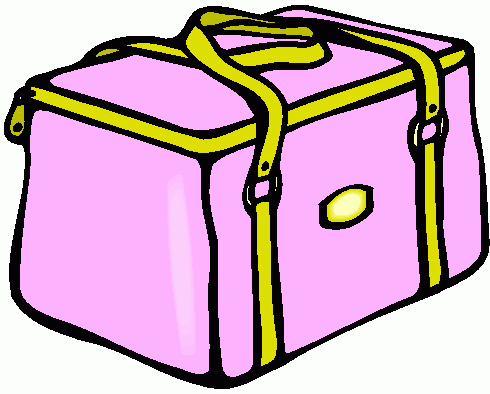 490x394 Pink Clipart Luggage