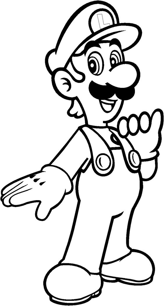 564x1052 Luigi Clip Art
