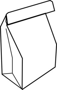 189x298 Paper Bag Lunch Clip Art