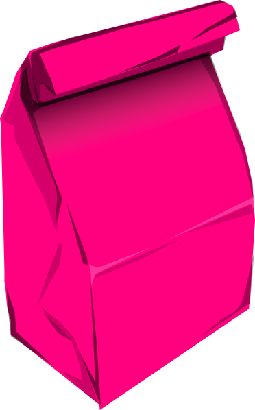 372x598 Pink Paper Bag Clip Art