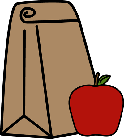 401x450 School Lunch Bag Clip Art