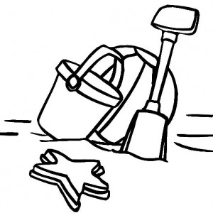 300x300 Lets Play To The Beach With Beach Bucket Coloring Pages Best
