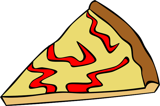 640x425 Food, Pizza, Slice, Menu, Cheese, Cartoon, Lunch, Fast