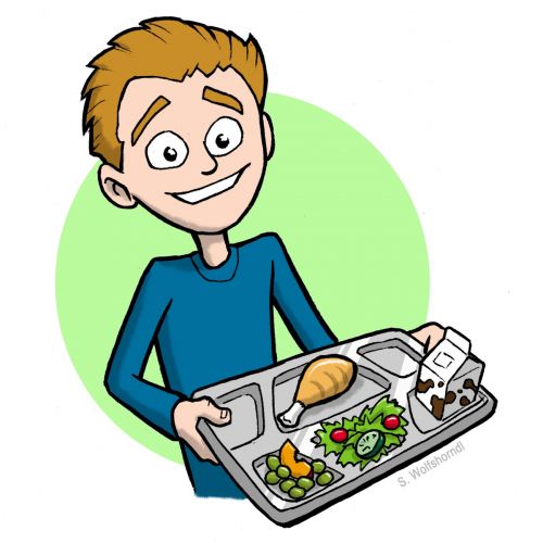 500x500 Free Lunch Tray Clipart Image