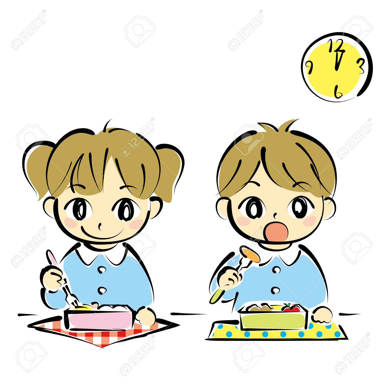 1300x1300 Child Clipart Lunch Time