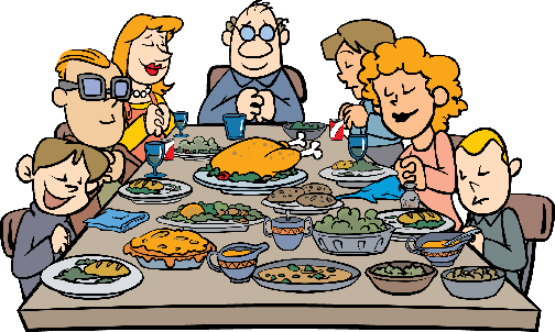 504x302 First Thanksgiving Table Clipart