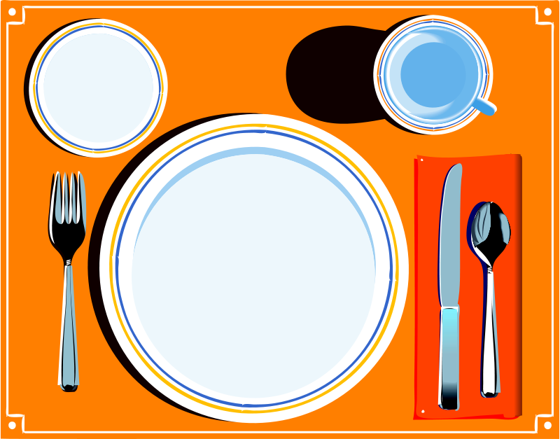 800x627 Lunch Clipart Place Setting