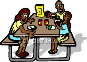 300x212 Clipart Lunch Table
