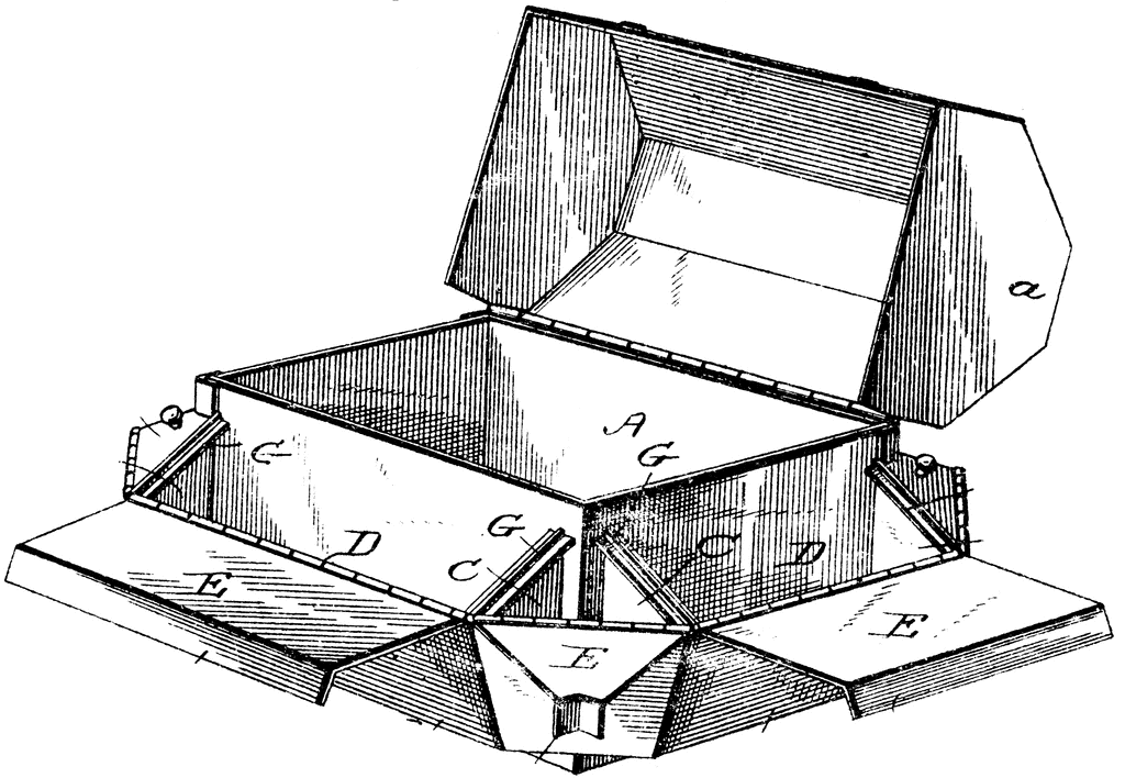 1024x708 Flanged Opening Lunch Box Clipart Etc